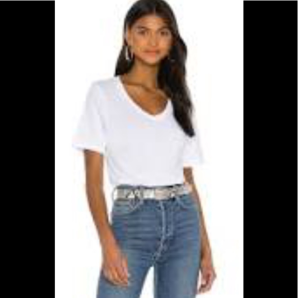 COPY - Citizens for Humanity White cotton Vneck bodysuit